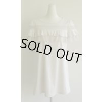フリル・ドットチュールチュニック《ベージュ》[Toilette（トワレ）] 