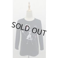 ☆miyuki.ohashi×ｔoilette　七分丈Ｔシャツ《黒》Toilette（トワレ）]