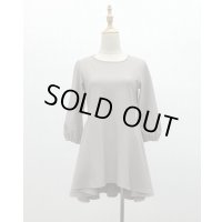 サイドフレアチュニック《グレーベージュ》[Toilette（トワレ）] 