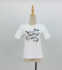 Happy iconイラストTシャツ（半Tシャツ）《オフ》[Toilette（トワレ）]