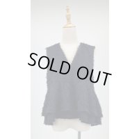 シアーフェザーぺプラムジレ《黒》[Toilette（トワレ）] 