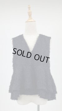 シアーフェザーぺプラムジレ《黒》[Toilette（トワレ）] 