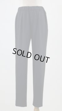 ☆パンツ、ジョーゼット裏起毛素材☆《黒》[Toilette（トワレ）]