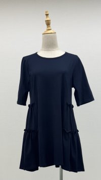  ティアードチュニック《紺》[Toilette（トワレ）]