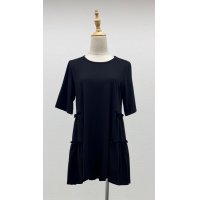  ティアードチュニック《黒》[Toilette（トワレ）]