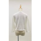 他の写真2: メッシュ7分袖カーディガン《オフ》[Toilette（トワレ）]