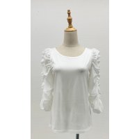 ☆ゴージャス、ギャザースリーブインナー☆《オフ》[Toilette（トワレ）] 