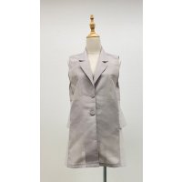 シアージレ、テーラーカラー＆バックフリル《ベージュ》[Toilette（トワレ）]