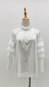 ☆お袖段々チュールインナー☆《オフ》[Toilette（トワレ）] 