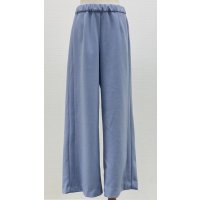 ☆楽ちんワイドパンツ☆《ブルー》[Toilette（トワレ）] 