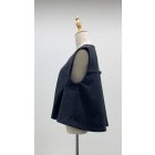 他の写真1: ☆ショートフレアジレ、バックちょこリボン付き☆《グレー》[Toilette（トワレ）] 