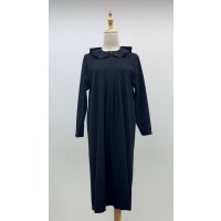 タックフリル襟、ワンピース《黒》[Toilette（トワレ）]