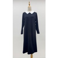 ☆白襟ワンピース☆《黒》[Toilette（トワレ）] 