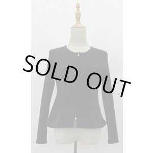 画像: タフタドッキングカーディガン《黒》[Toilette（トワレ）]