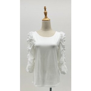 画像: ☆ゴージャス、ギャザースリーブインナー☆《オフ》[Toilette（トワレ）] 