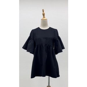 画像: ☆お袖たっぷりフレアブラウス☆《黒》[Toilette（トワレ）]