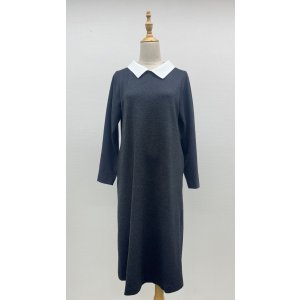 画像: ☆白襟ワンピース☆《チャコールグレー》[Toilette（トワレ）] 